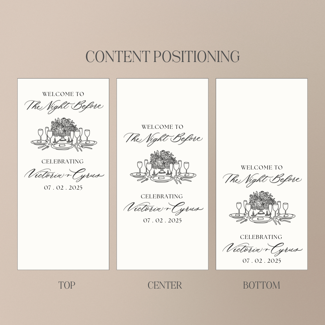 LINEN SIGN | THE NIGHT BEFORE