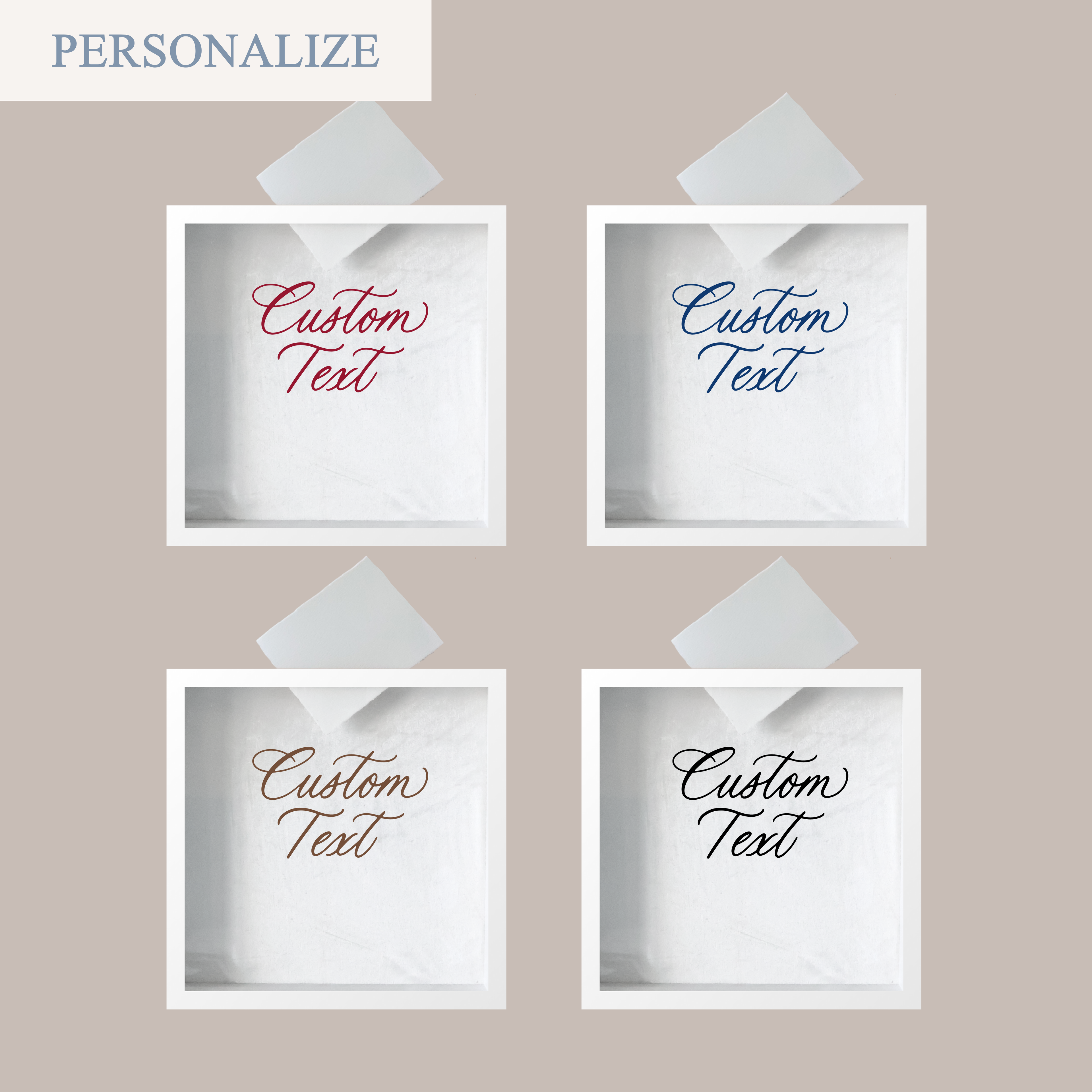 CUSTOM TEXT (MEMORY BOX)