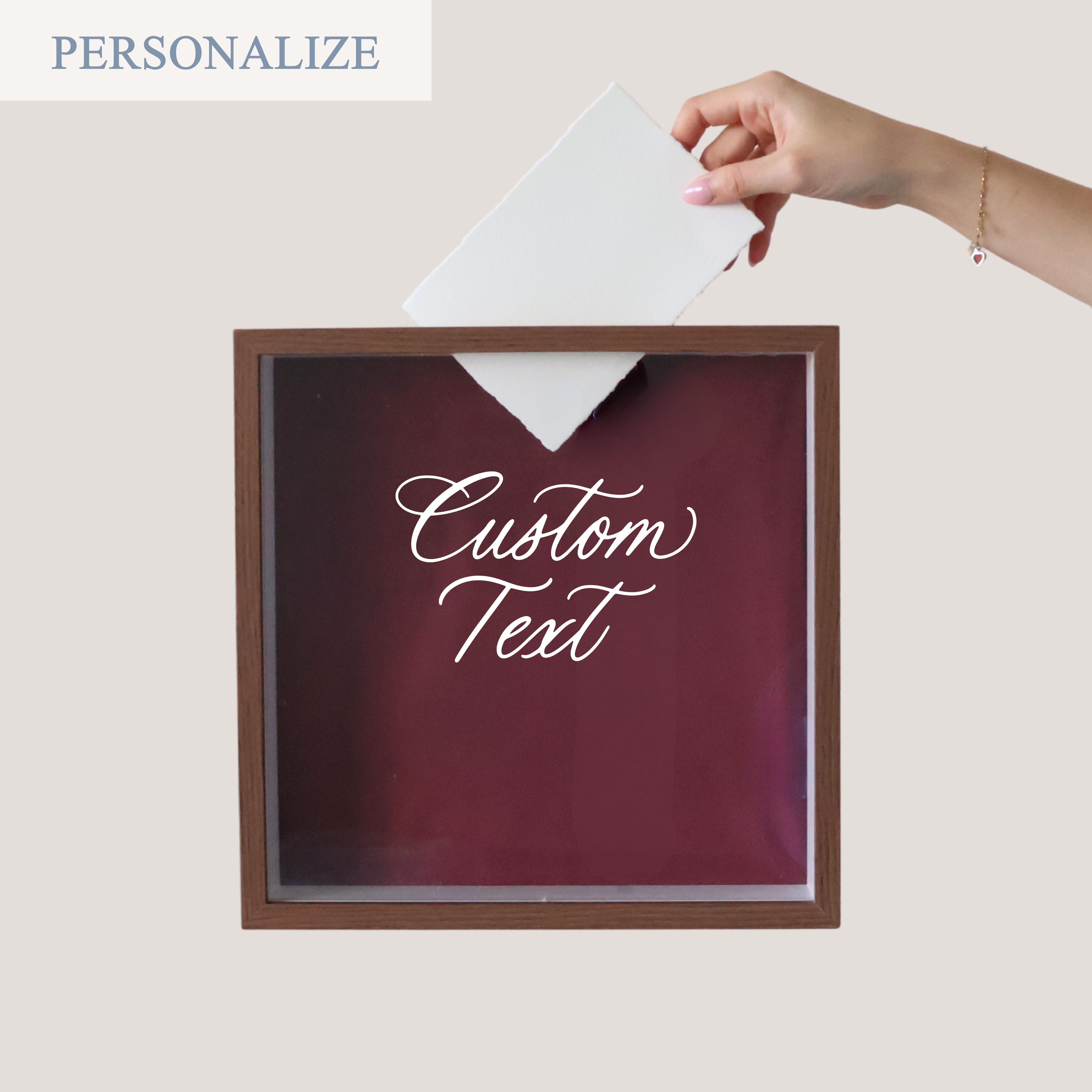 CUSTOM TEXT (MEMORY BOX)