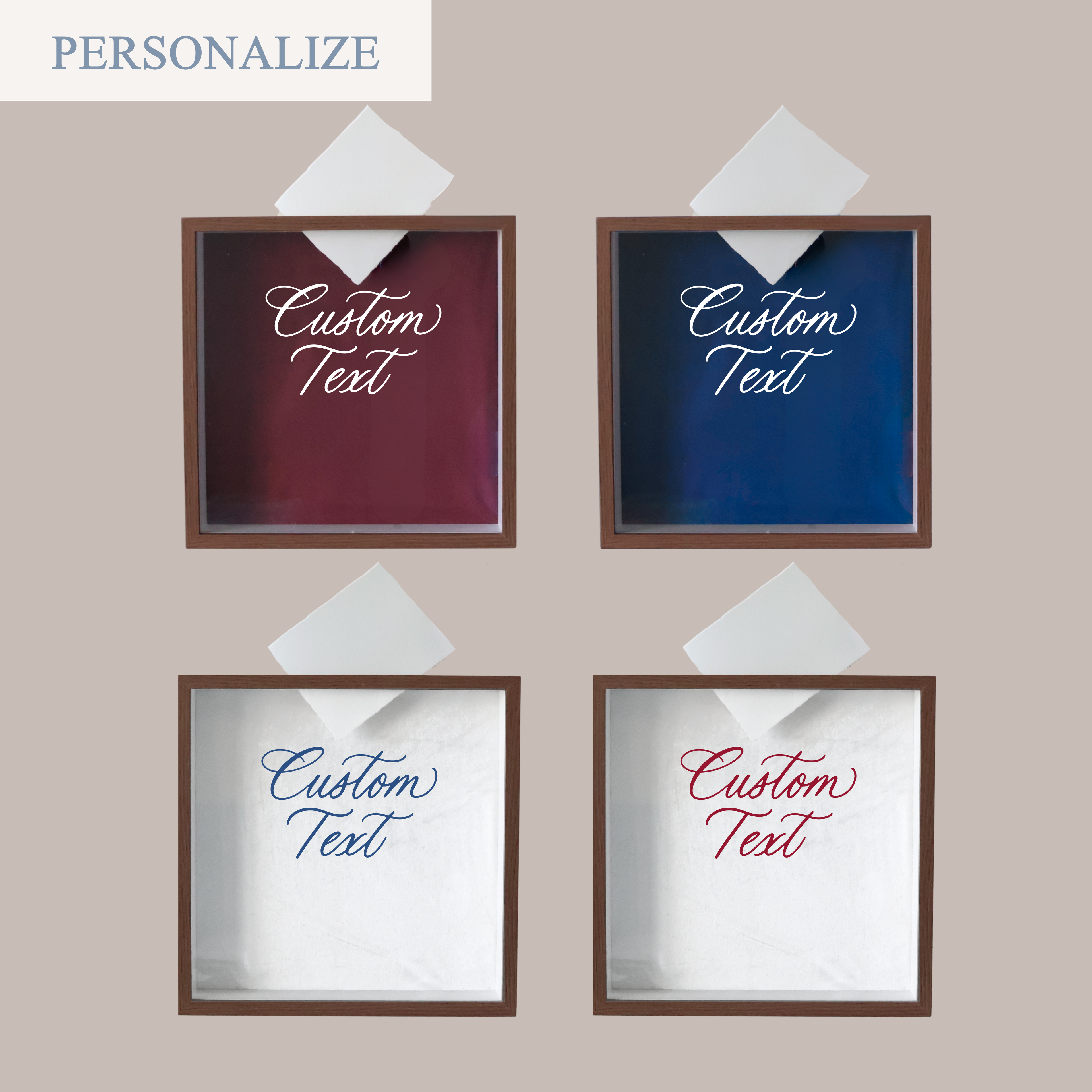 CUSTOM TEXT (MEMORY BOX)