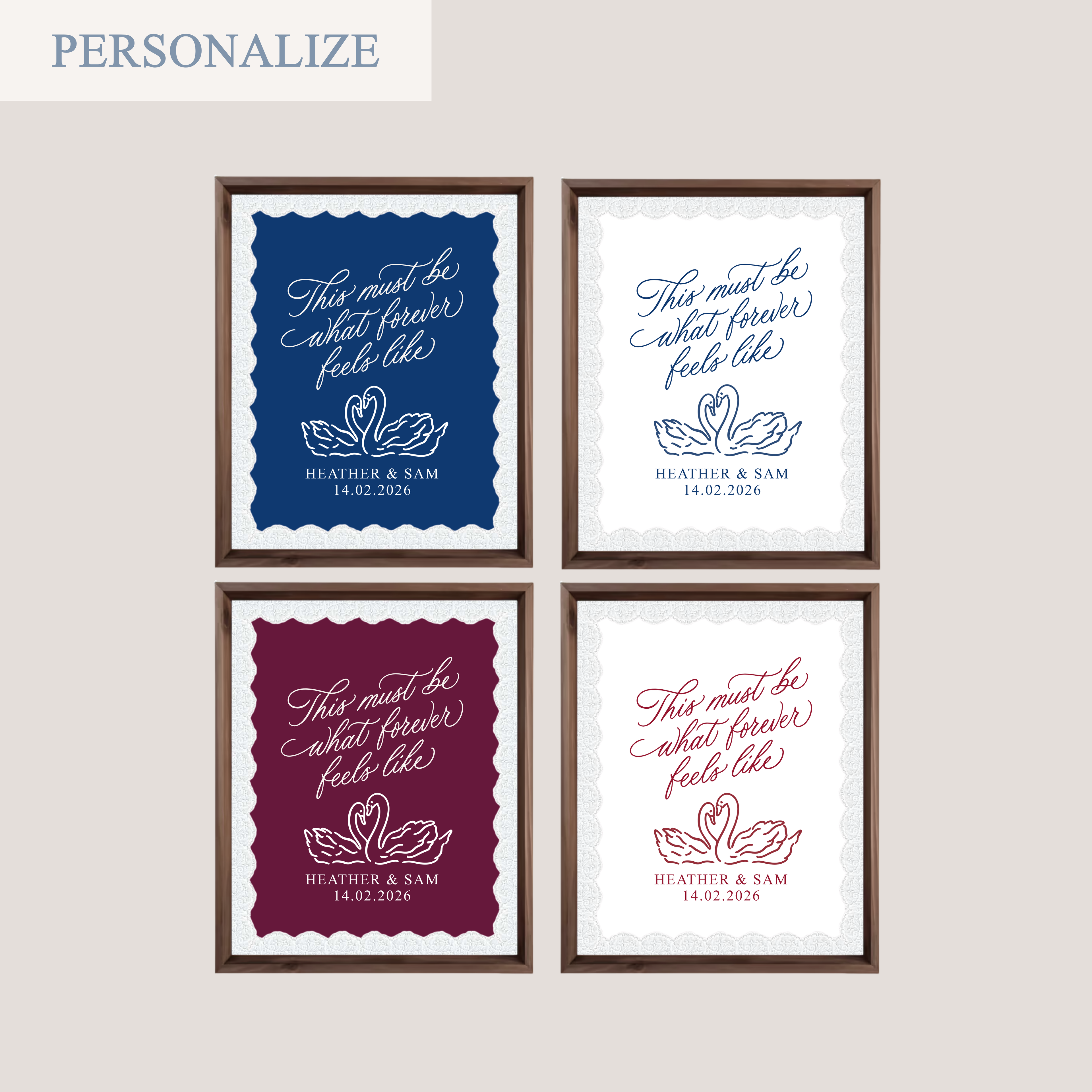 'THIS MUST BE WHAT FOREVER FEELS LIKE' (RECTANGLE FRAME)