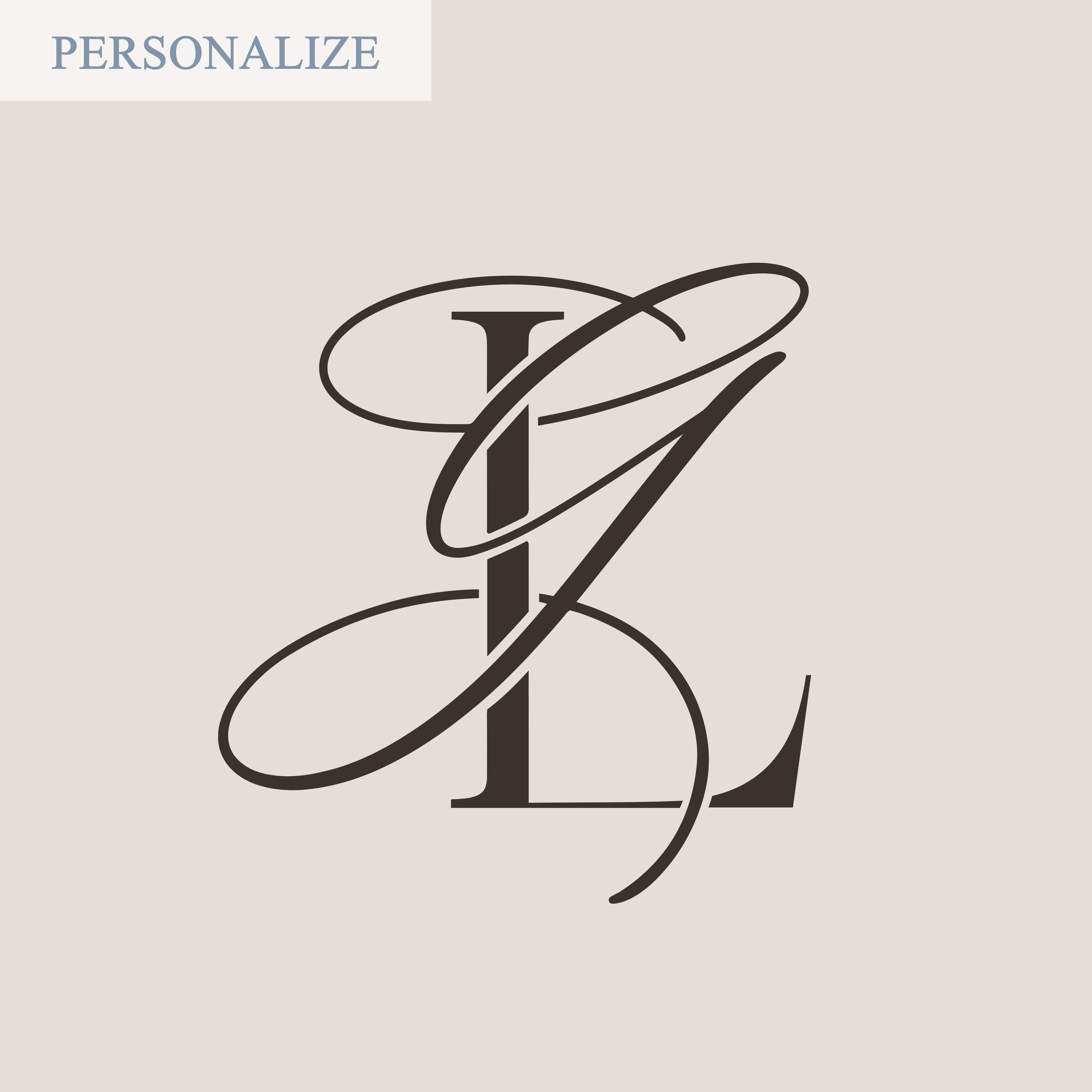 CUSTOM MONOGRAM (MODERN)