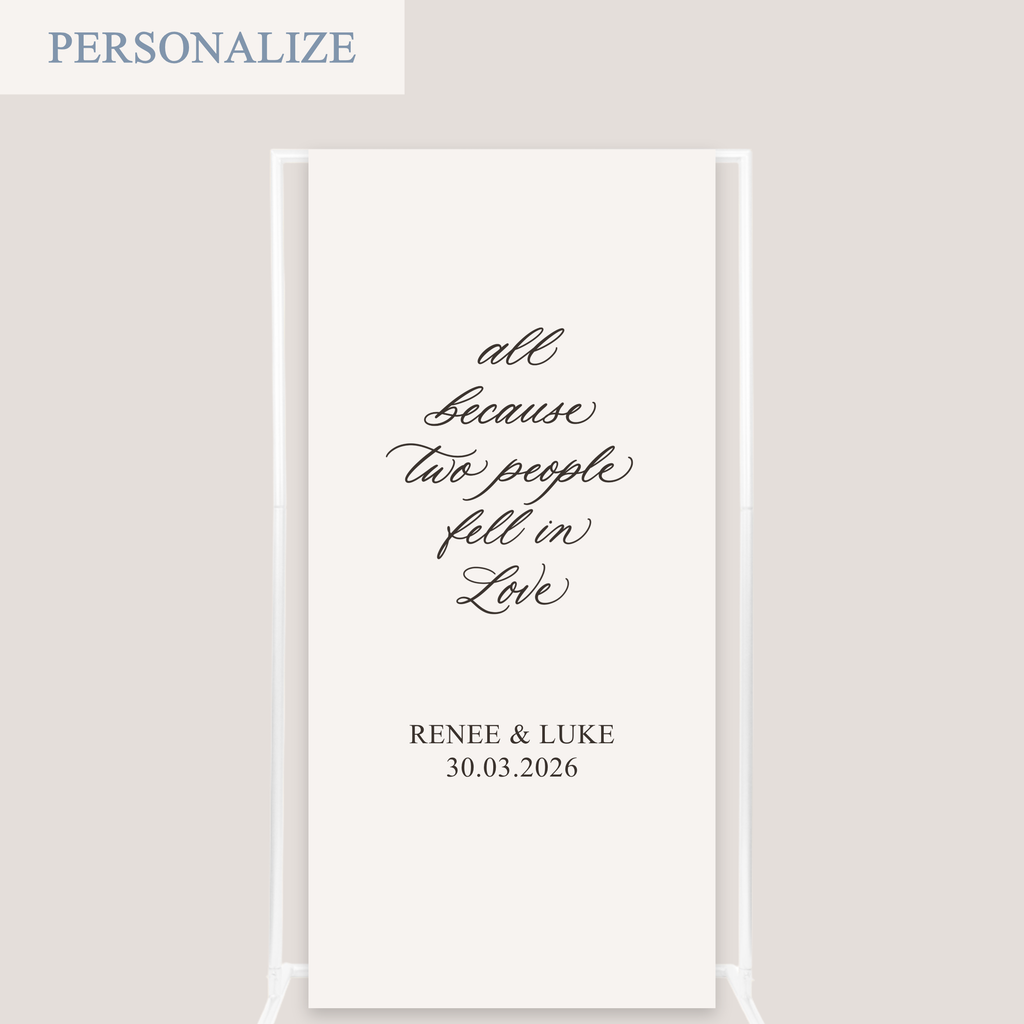 CUSTOM QUOTE LINEN SIGN