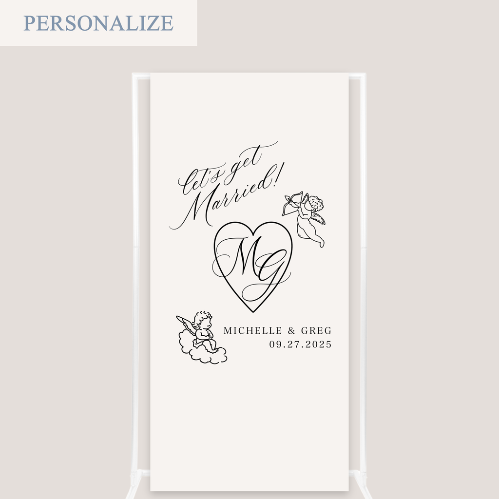 CUPID LINEN SIGN
