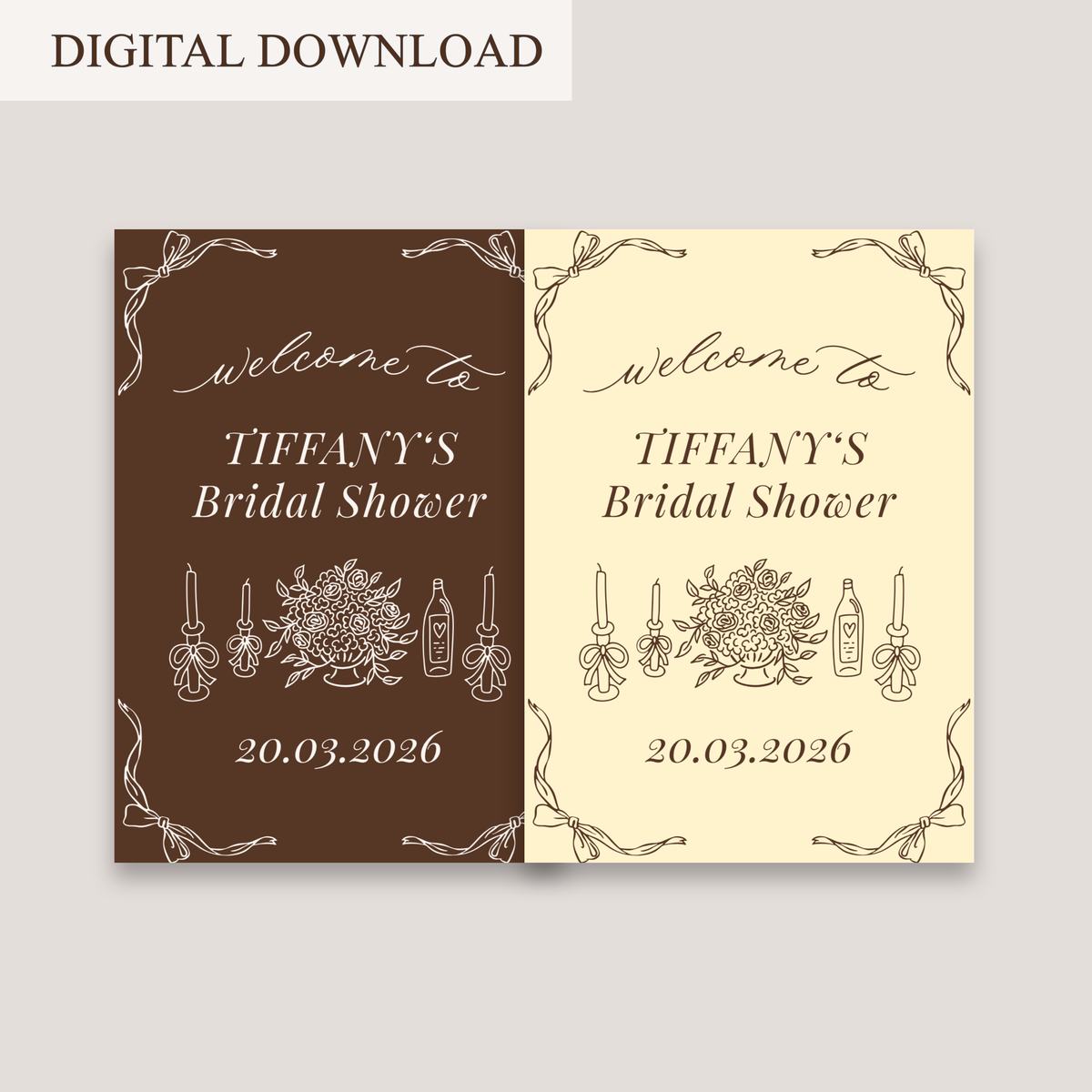 BUTTER HALF WELCOME SIGN DIGITAL DOWNLOAD