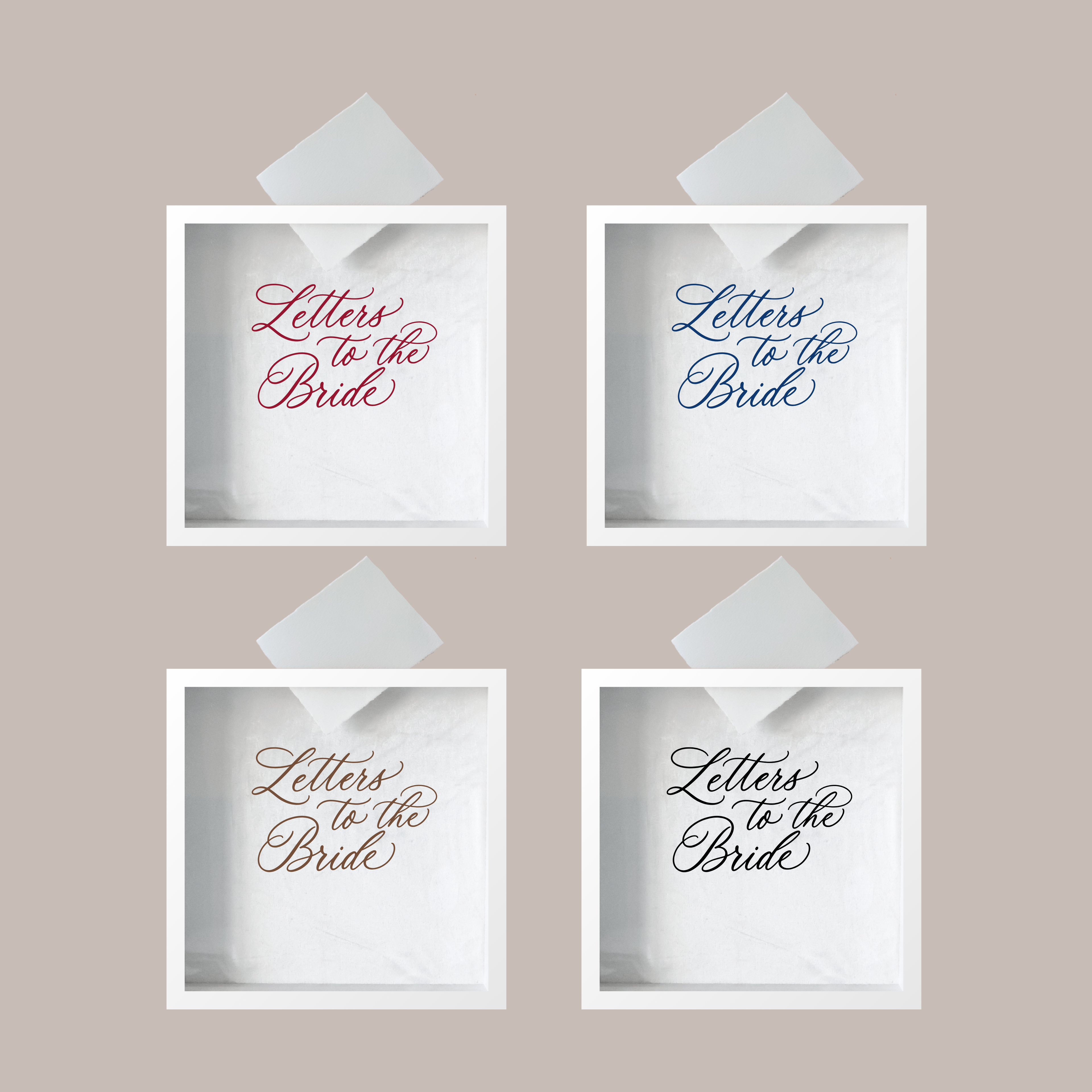 'LETTERS TO THE BRIDE' (MEMORY BOX)