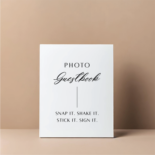 TABLE SIGN | PHOTO GUESTBOOK I