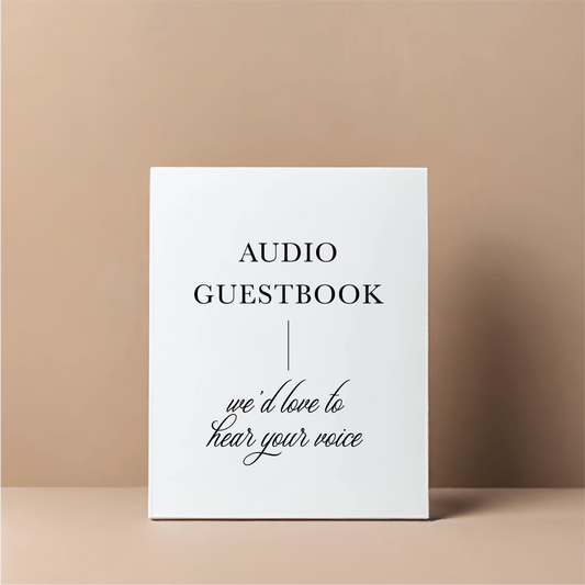 TABLE SIGN | AUDIO GUESTBOOK I