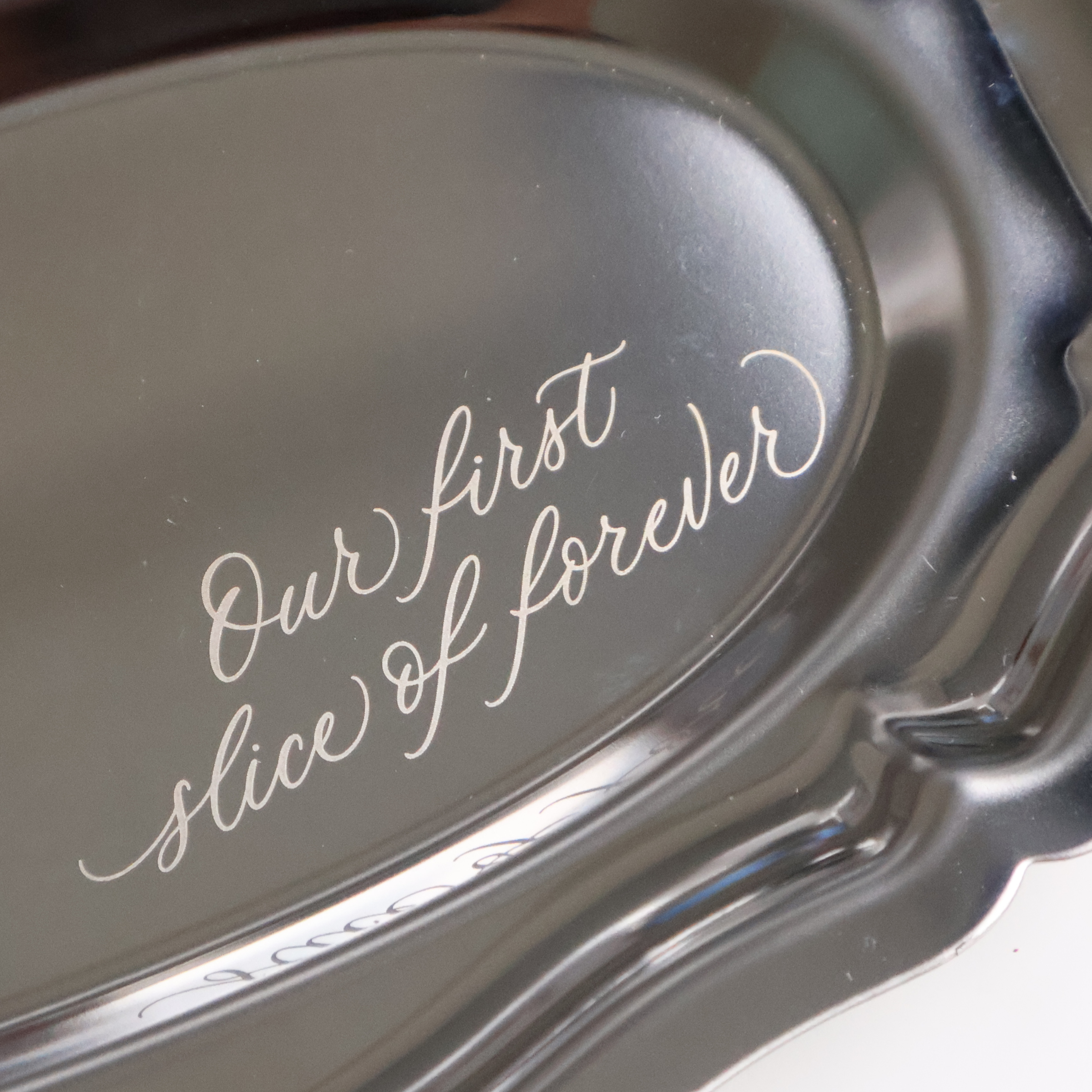 'OUR FIRST SLICE OF FOREVER' DESSERT PLATE