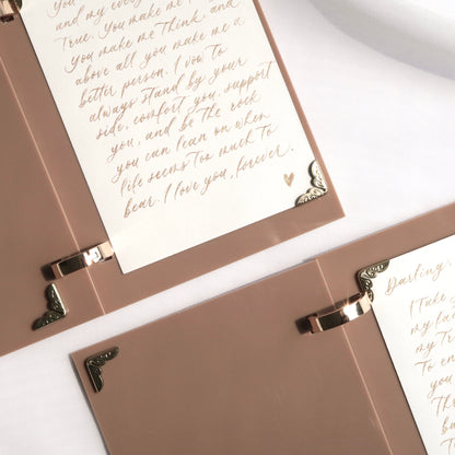 Acrylic Vow Book Set