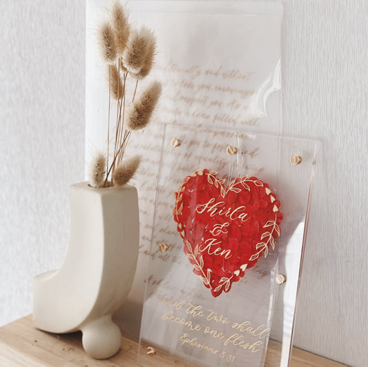 Full Bloom Frame - A5 Heart Design